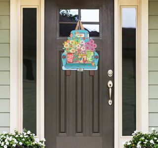 Flower Truck Door Décor | Door Hangers | Door Décor | Door Art