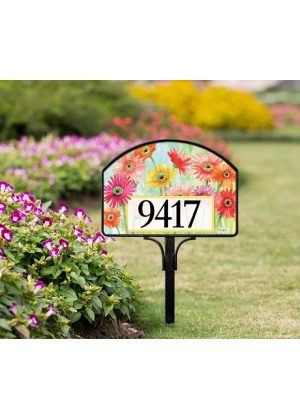 Gerbera Daisies Yard Sign | Address Plaques | Yard Signs