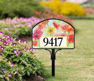 Gerbera Daisies Yard Sign | Address Plaques | Yard Signs