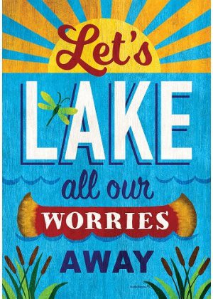 Lake Time Flag | Inspirational, Beach, Summer, Decorative, Flags