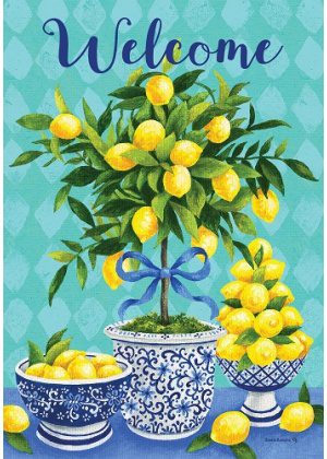Lemon Topiary Flag | Welcome, Spring, Decorative, Lawn, Flags