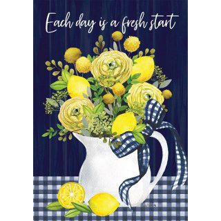 Lemons on Blue Flag | Inspirational, Floral, Decorative, Lawn, Flags