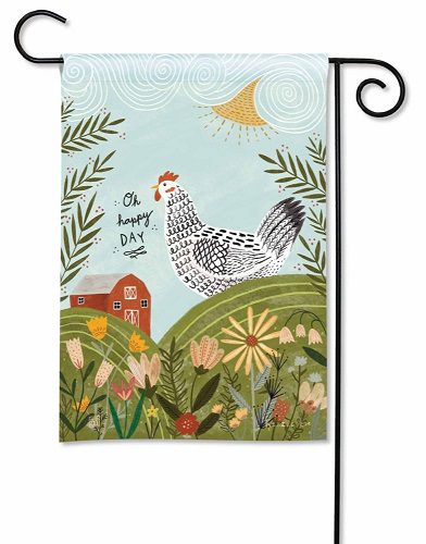 Rise and Shine Garden Flag | Bird, Farmhouse, Yard, Garden, Flag