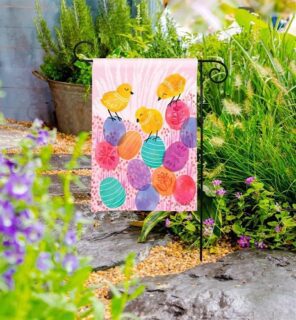 Spring Chicks Garden Flag | Easter, Decorative, Garden, Flags