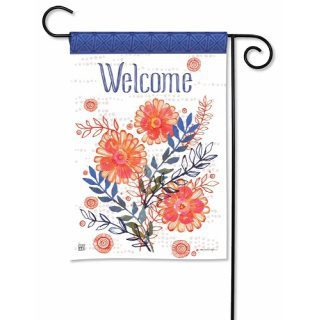Summer Rush Garden Flag | Welcome, Floral, Yard, Garden, Flags