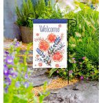 Summer Rush Garden Flag | Welcome, Floral, Yard, Garden, Flags