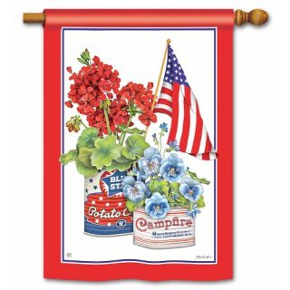 Vintage Patriotic House Flag | Patriotic, 4th of July, House, Flags