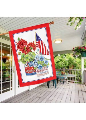 Vintage Patriotic House Flag | Patriotic, 4th of July, House, Flags