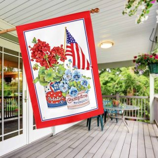 Vintage Patriotic House Flag | Patriotic, 4th of July, House, Flags