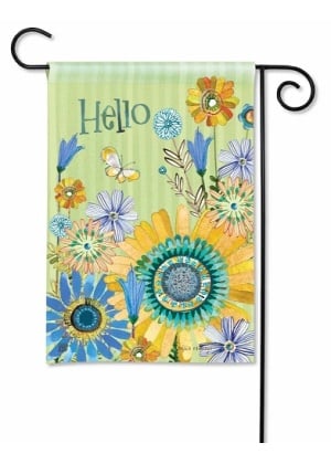 Whimsy Garden Garden Flag | Welcome, Floral, Garden, Flags