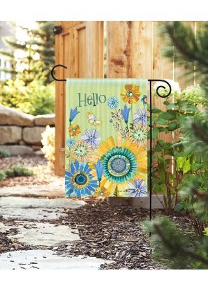 Whimsy Garden Garden Flag | Welcome, Floral, Garden, Flags
