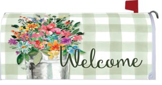 Wildflower Bucket Mailbox Cover | Mailbox Covers | Mailbox Wraps