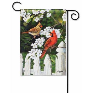 Dogwood Cardinals Garden Flag | Spring, Bird, Yard, Garden, Flag