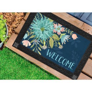 Floral Reflection Doormat | Decorative Doormats | MatMates