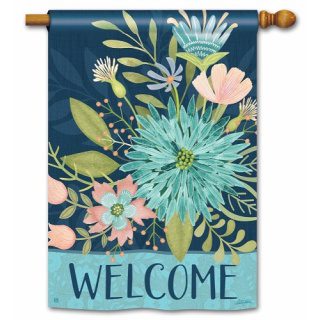 Floral Reflection House Flag | Welcome, Summer, House, Flags