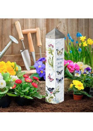 Garden Song Art Pole | Art Poles | Yard Art Poles | Peace Poles