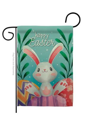 Colorful Easter Eggs Garden Flag | Easter, Two Sided, Garden Flag