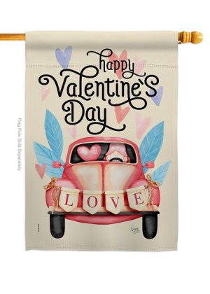Gnome Delivery Love House Flag | Valentine's Day, Valentine, Flag