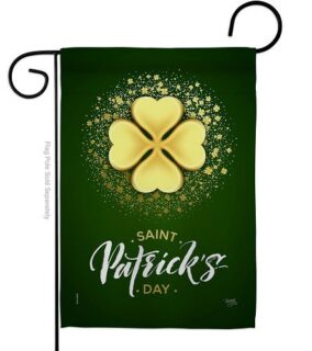 Gold Shamrock Garden Flag | St. Patrick's Day, Cool, Garden, Flag