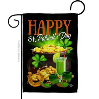 Happy Saint Patrick Day Garden Flag | St. Patrick's Day, Flags