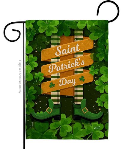 Leprechaun Legs Garden Flag | St. Patrick's Day, Garden, Flags