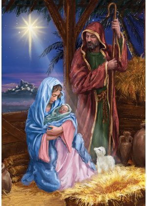 Mary and Joseph Flag | Christmas, Inspirational, Decorative, Flags