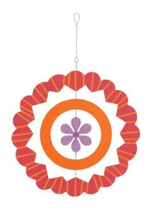 Orange and Fuchsia Mobile | Garden Décor | Outdoor Mobiles