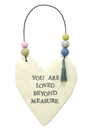 You Are Loved Hanging Heart | Gift Ideas | Ceramic Hearts