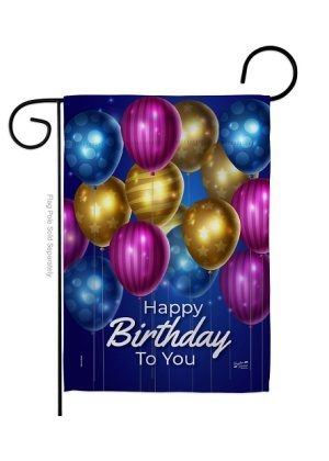 Brighten Birthday Garden Flag | Celebration, Birthday, Garden Flag