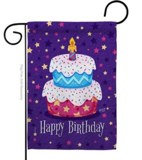 Celebrate Birthday Cake Garden Flag | Celebration, Birthday, Flags