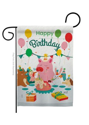Let Celebrate Birthday Garden Flag | Birthday, Cool, Garden, Flags