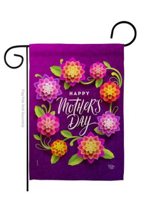 Mother's Day Wreath Garden Flag | Mother's Day, Garden, Flags