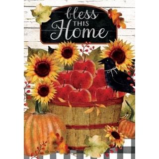 Apple Basket Flag | Fall Flags | Inspirational Flag | Two Sided Flags