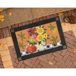 Autumn Basket Doormat | MatMates | Decorative Doormats