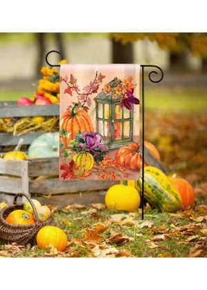 Autumn Lantern Garden Flag | Fall, Floral, Yard, Garden, Flags
