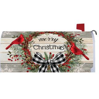 Berry Wreath Mailbox Cover | Christmas, Mailbox, Covers, Wraps