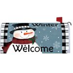 Black & White Snowman Mailbox Cover | Mailbox, Covers, Wraps