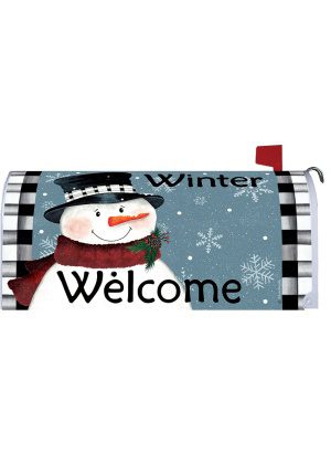 Black & White Snowman Mailbox Cover | Mailbox, Covers, Wraps