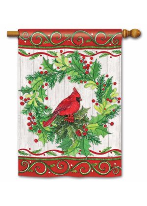 Cardinal Joy House Flag | Christmas, Cool, Outdoor, House, Flags