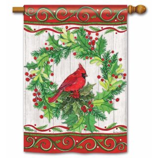 Cardinal Joy House Flag | Christmas, Cool, Outdoor, House, Flags