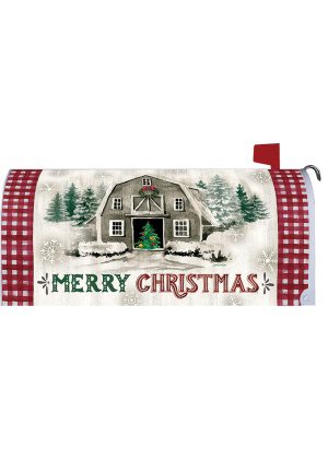 Christmas Barn Mailbox Cover | Mailbox Covers | Mailbox Wraps