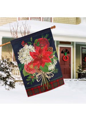 Christmas Bouquet House Flag | Christmas, Outdoor, House, Fla