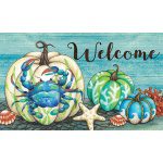 Crabby Pumpkin Doormat | Decorative Doormats | MatMates