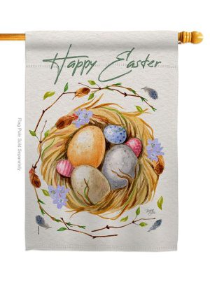Easter Nest House Flag | Easter, Double Sided, Yard, House Flags