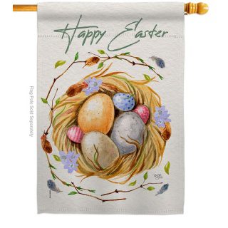 Easter Nest House Flag | Easter, Double Sided, Yard, House Flags