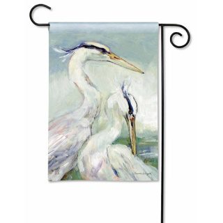 Egrets Garden Flag | Spring, Summer, Bird, Beach, Garden, Flags