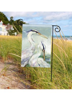 Egrets Garden Flag | Spring, Summer, Bird, Beach, Garden, Flags
