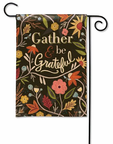 Gather and Be Grateful Garden Flag | Thanksgiving, Garden, Flags