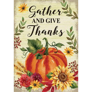 Gather & Give Flag | Fall, Thanksgiving, Decorative, Lawn, Flags