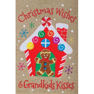 Gingerbread House Flag | Christmas, Burlap, Cool, Garden, Flags